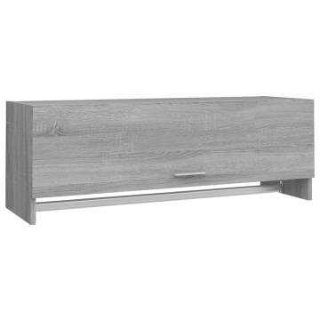 Stylish Grey Sonoma Wardrobe - 100x32.5x35 cm | HipoMarket