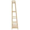 Bamboo Clothes Rack with Shelves - Natural Storage Solution