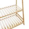 Bamboo Clothes Rack with Shelves - Natural Storage Solution