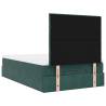 Dark Green Ottoman Bed with Mattresses 120x200cm - Velvet Comfort