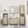 3 Piece Bathroom Furniture Set - Sonoma Oak Engineered Wood