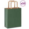  Paper Bags 50 pcs with Handles Green 18x8x22 cm Colour green Size 18 x 8 x 22 cm Quantity in Package 50 