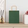 Eco-Friendly Green Paper Bags with Handles - 50 pcs | Hipo Market