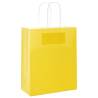 Yellow Paper Bags with Handles - 50 pcs | Eco-Friendly Option