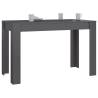 High Gloss Grey Dining Table - 120x60 cm | Hipomarket