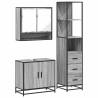 3 Piece Grey Sonoma Bathroom Furniture Set | Durable & Stylish