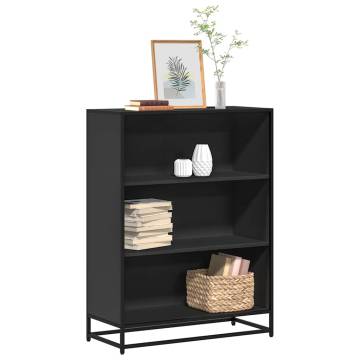 Book Cabinet Black 80.5x35x107.5 cm | Stylish Storage Solution