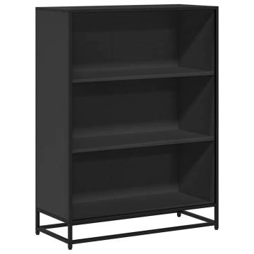 Book Cabinet Black 80.5x35x107.5 cm | Stylish Storage Solution