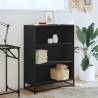 Book Cabinet Black 80.5x35x107.5 cm | Stylish Storage Solution