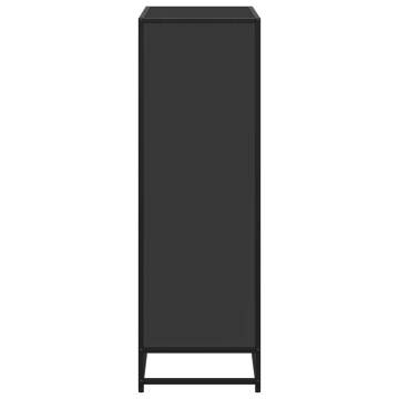 Book Cabinet Black 80.5x35x107.5 cm | Stylish Storage Solution