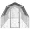 Galvanised Steel Chicken Run with Roof - 2.5x6x2.25m