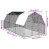 Galvanised Steel Chicken Run with Roof - 2.5x6x2.25m