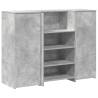 Reception Desk Concrete Grey - 135x50x103.5 cm | HipoMarket