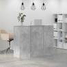 Reception Desk Concrete Grey - 135x50x103.5 cm | HipoMarket