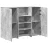 Reception Desk Concrete Grey - 135x50x103.5 cm | HipoMarket