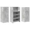 Reception Desk Concrete Grey - 135x50x103.5 cm | HipoMarket