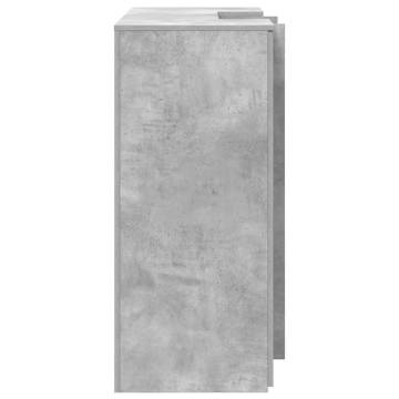 Reception Desk Concrete Grey - 135x50x103.5 cm | HipoMarket