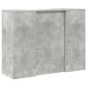 Reception Desk Concrete Grey - 135x50x103.5 cm | HipoMarket