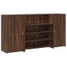 Reception Desk Brown Oak 200x50 cm | Durable & Stylish Design