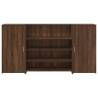 Reception Desk Brown Oak 200x50 cm | Durable & Stylish Design