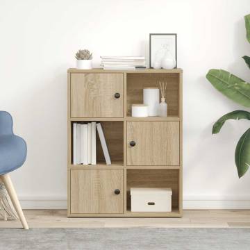 Bookcase Sonoma Oak - Stylish Storage Solution | HipoMarket UK