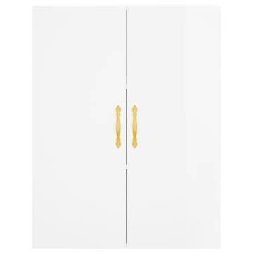 Stylish Highboard High Gloss White | HipoMarket