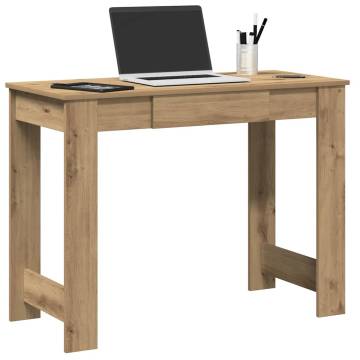 Artisan Oak Desk 100x45x75 cm - Stylish & Durable Office Desk