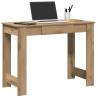  Desk Artisan Oak 100x45x75 cm Engineered Wood Colour artisan oak 