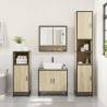 3 Piece Bathroom Furniture Set - Sonoma Oak Engineered Wood