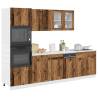 7 Piece Kitchen Cabinet Set - Old Wood Engineered Wood