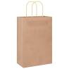 250 pcs Brown Paper Bags with Handles | Eco-Friendly Packaging