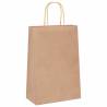 250 pcs Brown Paper Bags with Handles | Eco-Friendly Packaging