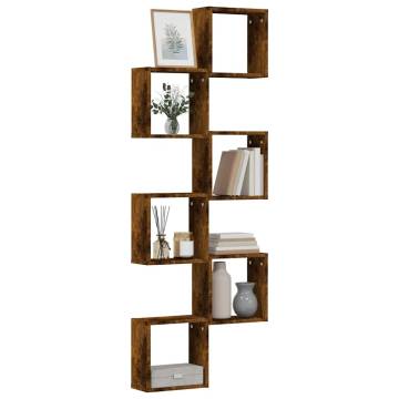 Wall Cube Shelves 6 pcs Smoked Oak - Stylish Storage Solution