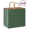  Paper Bags 250 pcs with Handles Green 26x17x25 cm Colour green Size 26 x 17 x 25 cm Quantity in Package 250 