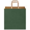 Eco-Friendly Green Paper Bags with Handles - 250 pcs | HipoMarket