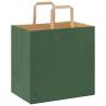 Eco-Friendly Green Paper Bags with Handles - 250 pcs | HipoMarket