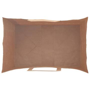 Eco-Friendly Green Paper Bags with Handles - 250 pcs | HipoMarket