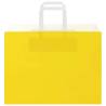 Durable Yellow Paper Bags with Handles - 250 pcs | HipoMarket