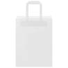 White Paper Bags with Handles - 50 pcs | 21x11x28 cm