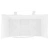 White Paper Bags with Handles - 50 pcs | 21x11x28 cm