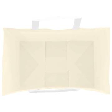 250 Yellow Paper Bags with Handles - 26x17x25 cm | Hipo Market