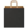 250 Black Paper Bags with Handles | Eco-Friendly | Hipo Market