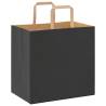 250 Black Paper Bags with Handles | Eco-Friendly | Hipo Market