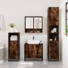 4 Piece Bathroom Furniture Set - Smoked Oak Wood