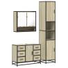 4 Piece Bathroom Furniture Set - Sonoma Oak | HipoMarket