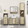 4 Piece Bathroom Furniture Set - Sonoma Oak | HipoMarket