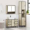 4 Piece Bathroom Furniture Set - Sonoma Oak | HipoMarket