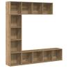 Stylish 3-Piece Book Cabinets in Artisan Oak - HipoMarket