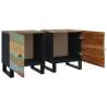 Industrial Solid Wood Bedside Cabinets - Set of 2 | HipoMarket