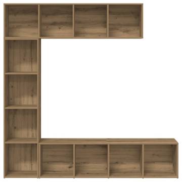 Stylish 3-Piece Book Cabinets in Artisan Oak - HipoMarket